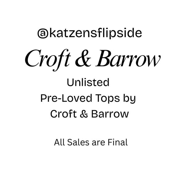 Unlisted Pre~Loved Croft & Barrow Tops - Picture 1 of 1